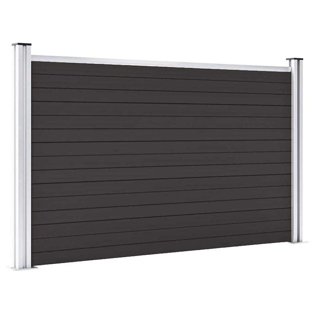 vidaXL WPC Fence Panel 180x105 cm Black