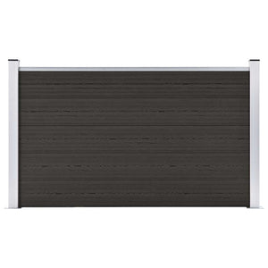 vidaXL WPC Fence Panel 180x105 cm Black