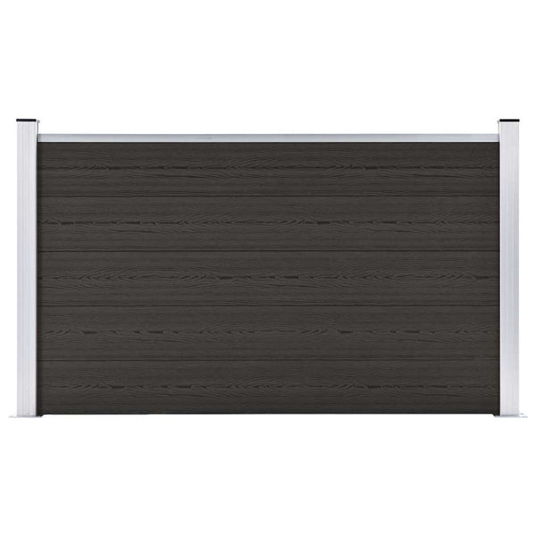 vidaXL WPC Fence Panel 180x105 cm Black
