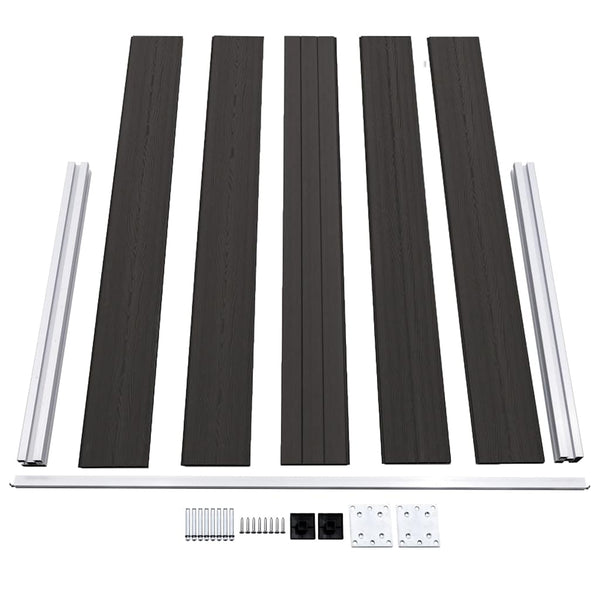 vidaXL WPC Fence Panel 180x105 cm Black