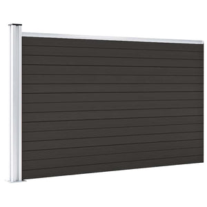 vidaXL WPC Fence Panel 175x105 cm Black