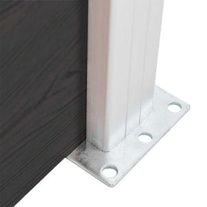vidaXL WPC Fence Panel 175x105 cm Black