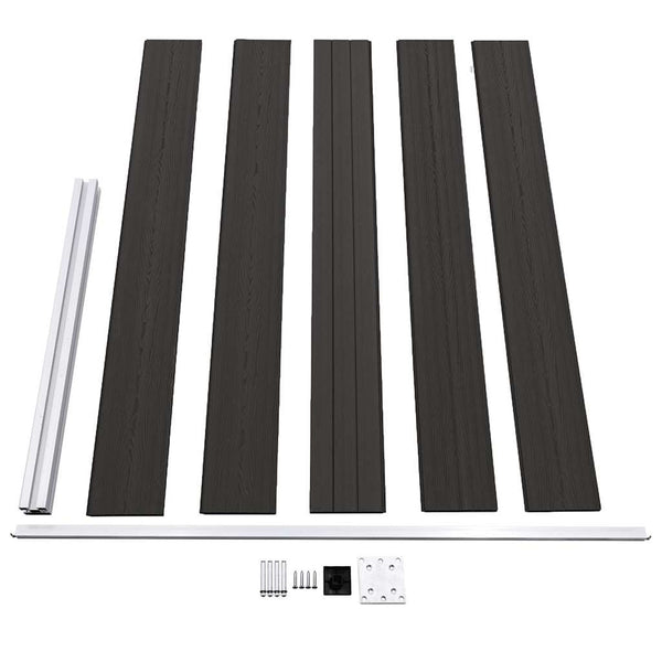 vidaXL WPC Fence Panel 175x105 cm Black