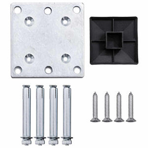 vidaXL WPC Fence Panel 175x105 cm Black