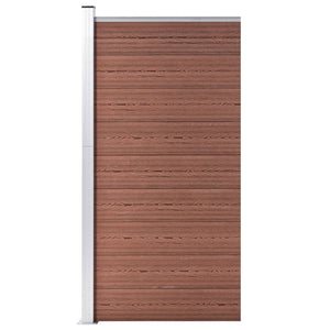 vidaXL WPC Fence Panel 95x186 cm Brown