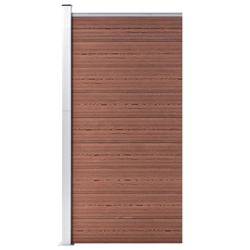 vidaXL WPC Fence Panel 95x186 cm Brown