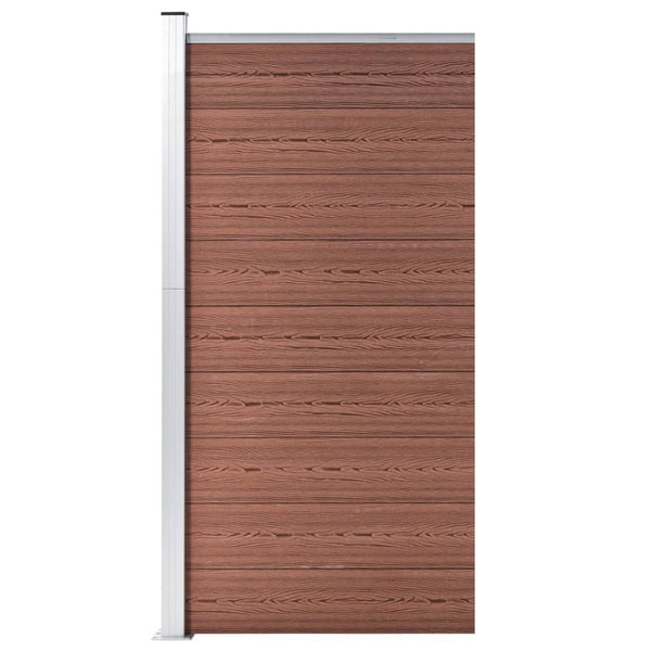 vidaXL WPC Fence Panel 95x186 cm Brown