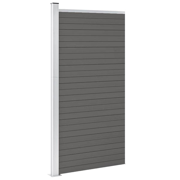 vidaXL WPC Fence Panel 95x186 cm Grey
