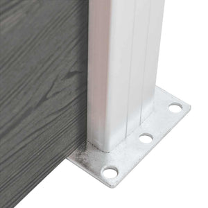 vidaXL WPC Fence Panel 95x186 cm Grey