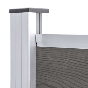 vidaXL WPC Fence Panel 95x186 cm Grey
