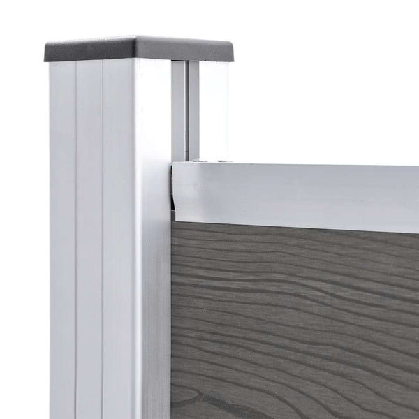 vidaXL WPC Fence Panel 95x186 cm Grey