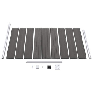 vidaXL WPC Fence Panel 95x186 cm Grey