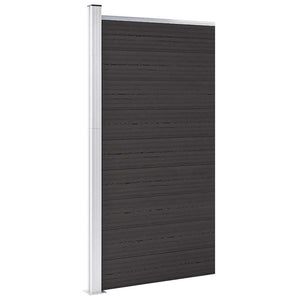 vidaXL WPC Fence Panel 95x186 cm Black