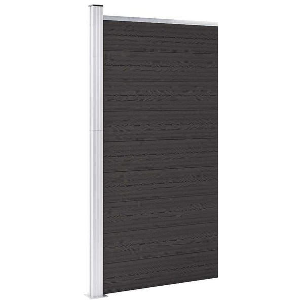 vidaXL WPC Fence Panel 95x186 cm Black