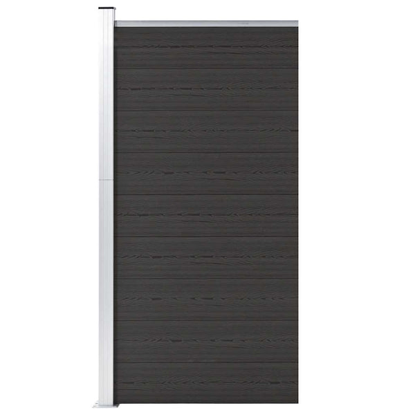 vidaXL WPC Fence Panel 95x186 cm Black
