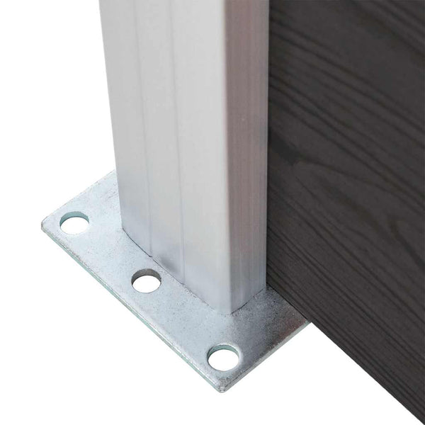 vidaXL WPC Fence Panel 95x186 cm Black