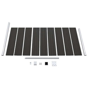 vidaXL WPC Fence Panel 95x186 cm Black