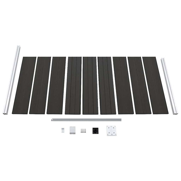 vidaXL WPC Fence Panel 95x186 cm Black