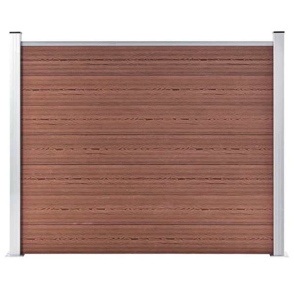 vidaXL WPC Fence Panel 180x146 cm Brown