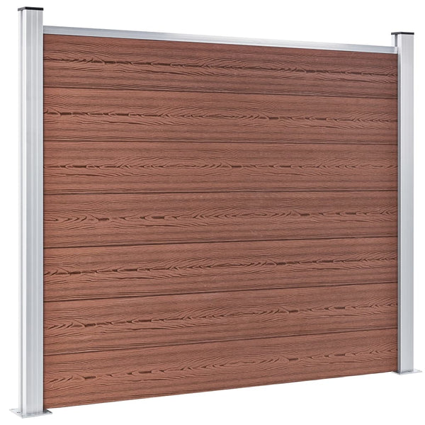vidaXL WPC Fence Panel 180x146 cm Brown