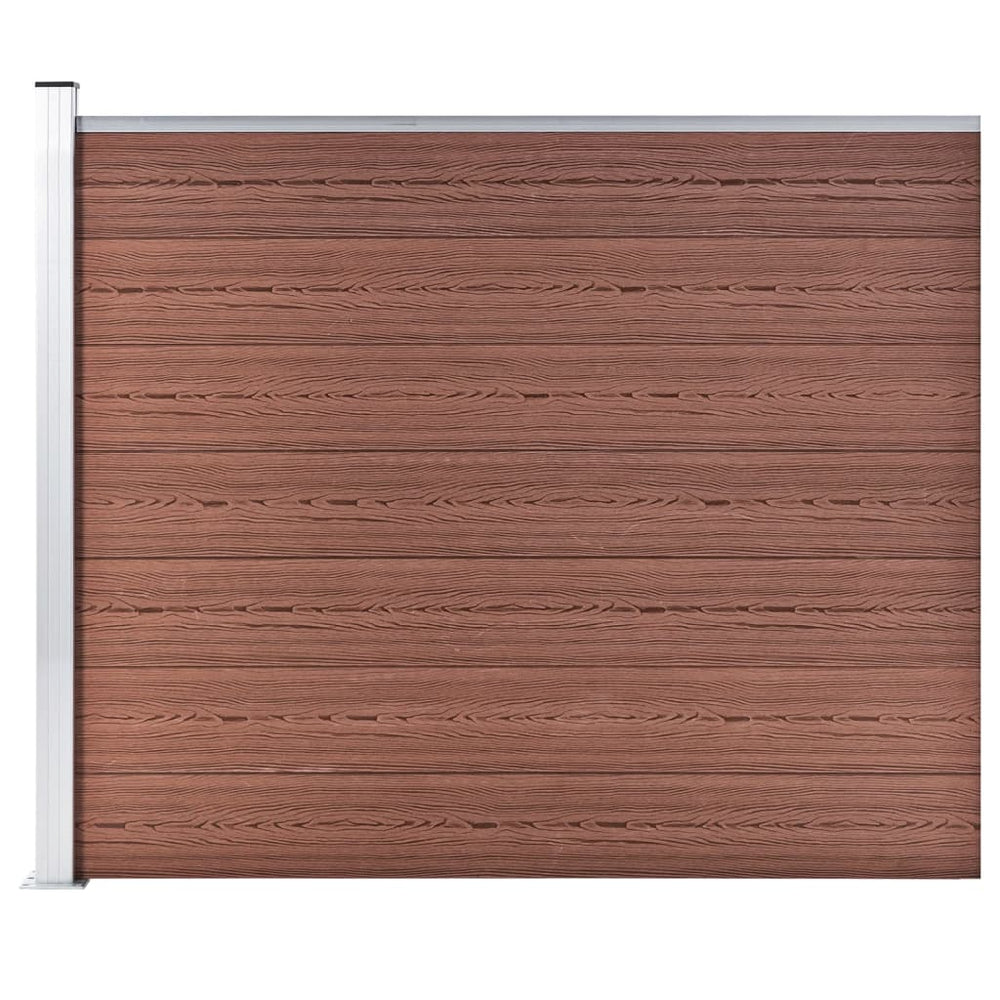 vidaXL WPC Fence Panel 175x146 cm Brown