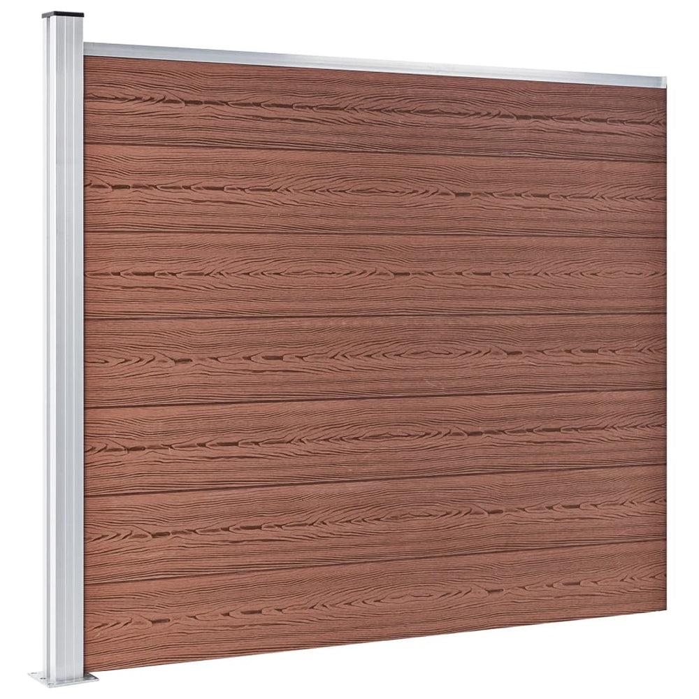vidaXL WPC Fence Panel 175x146 cm Brown