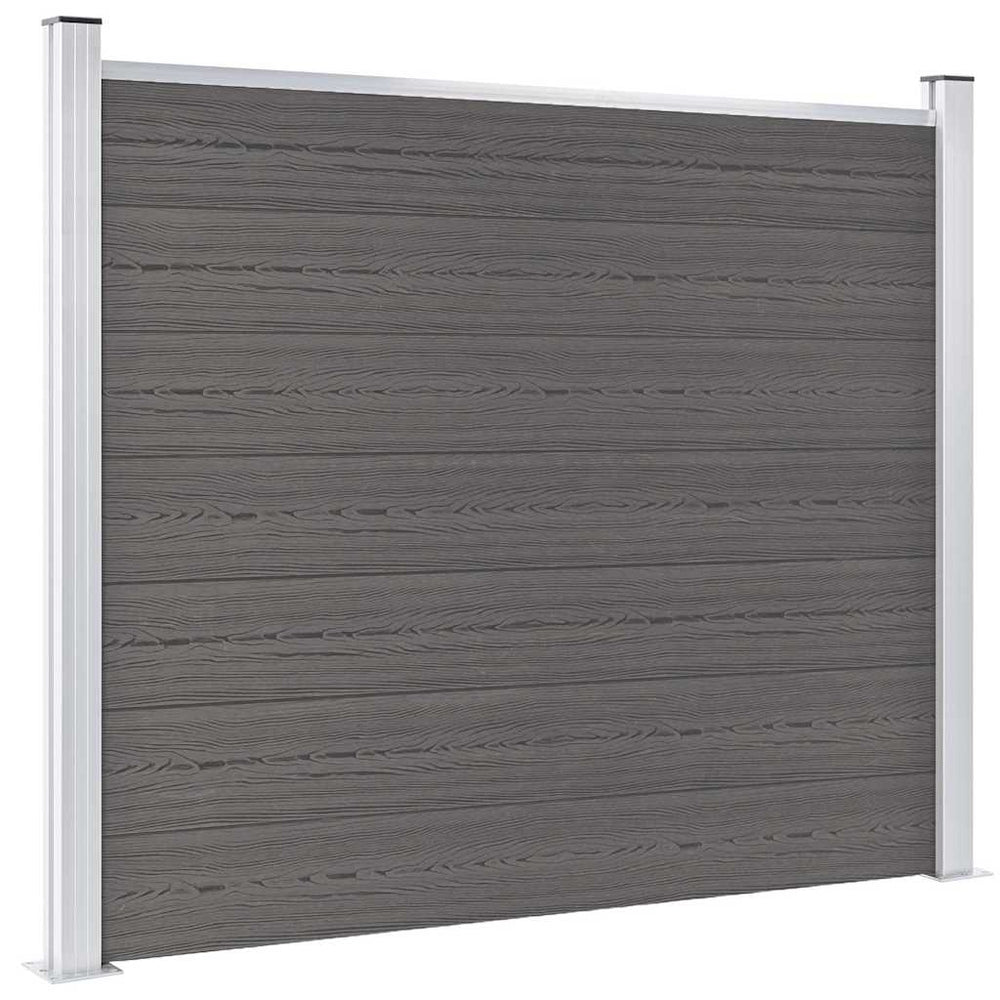 vidaXL WPC Fence Panel 180x146 cm Grey