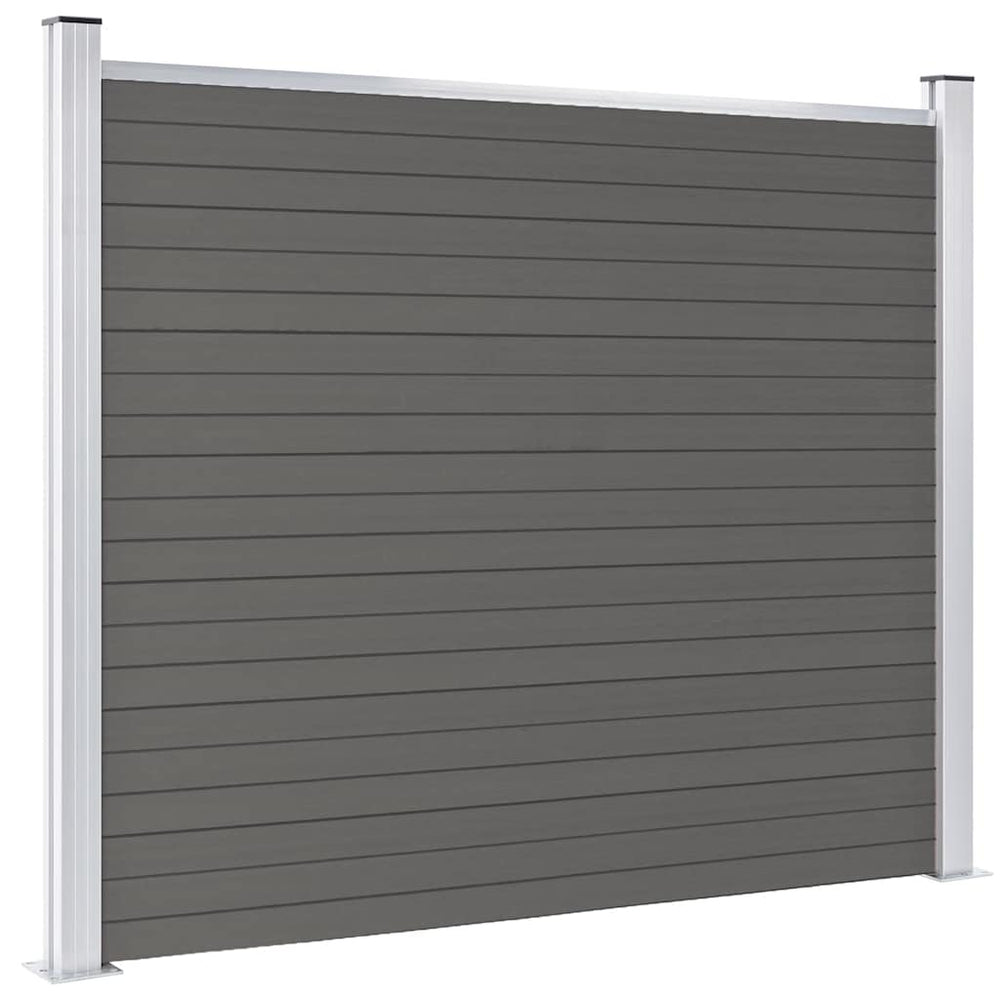 vidaXL WPC Fence Panel 180x146 cm Grey