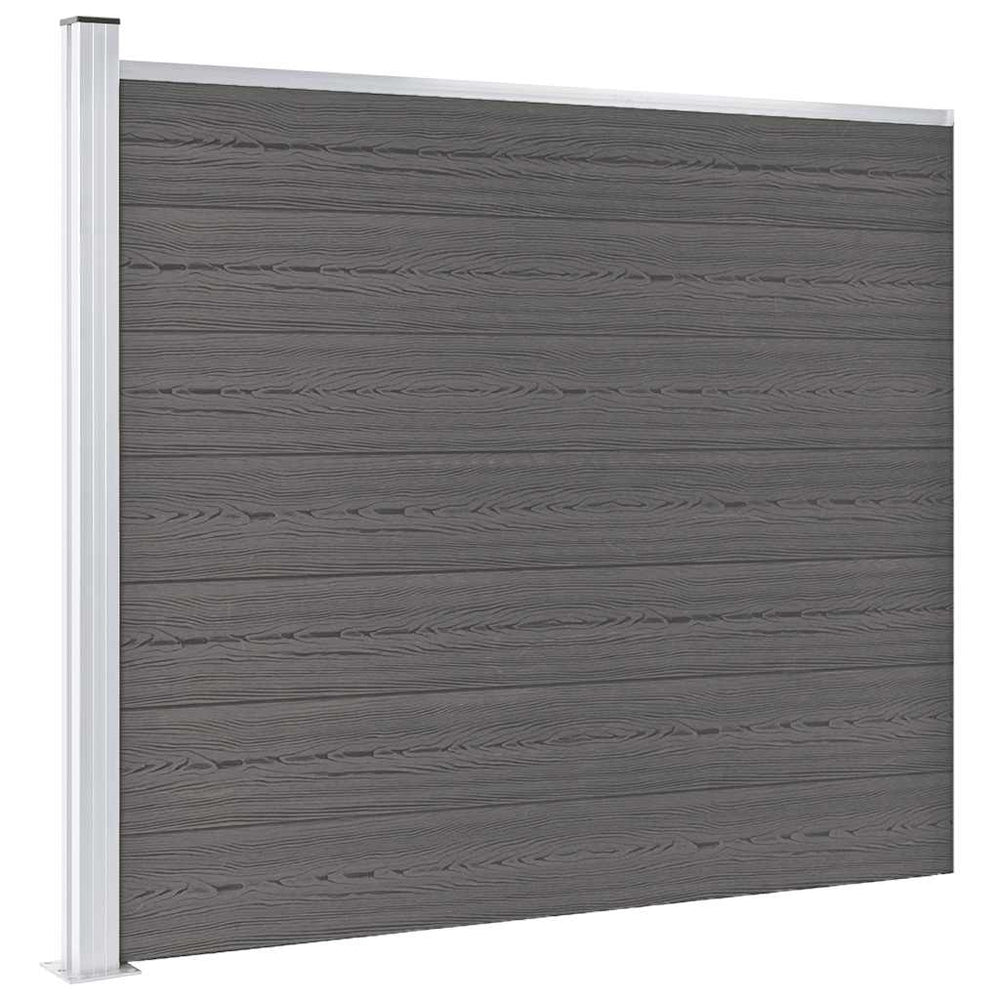 vidaXL WPC Fence Panel 175x146 cm Grey