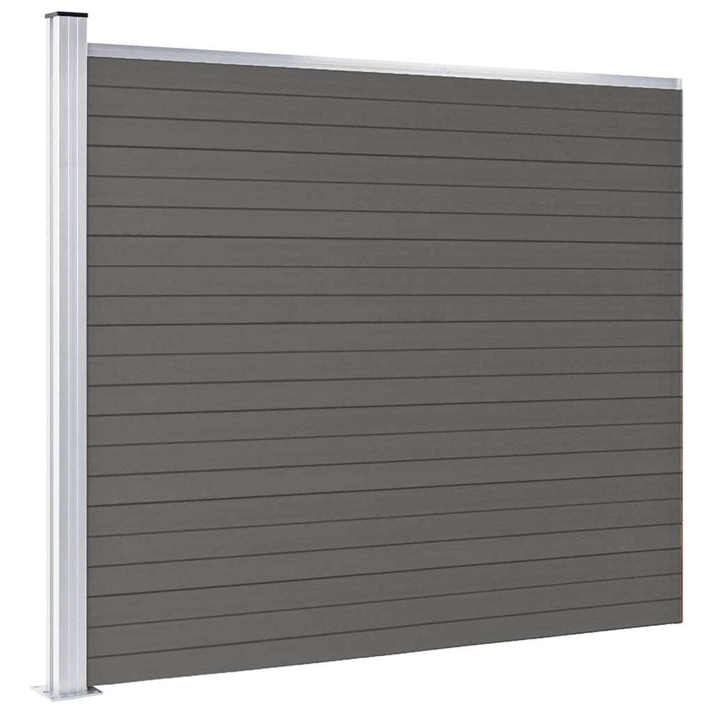 vidaXL WPC Fence Panel 175x146 cm Grey