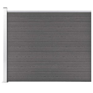 vidaXL WPC Fence Panel 175x146 cm Grey