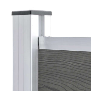 vidaXL WPC Fence Panel 175x146 cm Grey