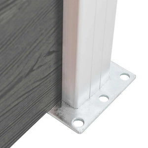 vidaXL WPC Fence Panel 175x146 cm Grey