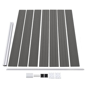 vidaXL WPC Fence Panel 175x146 cm Grey