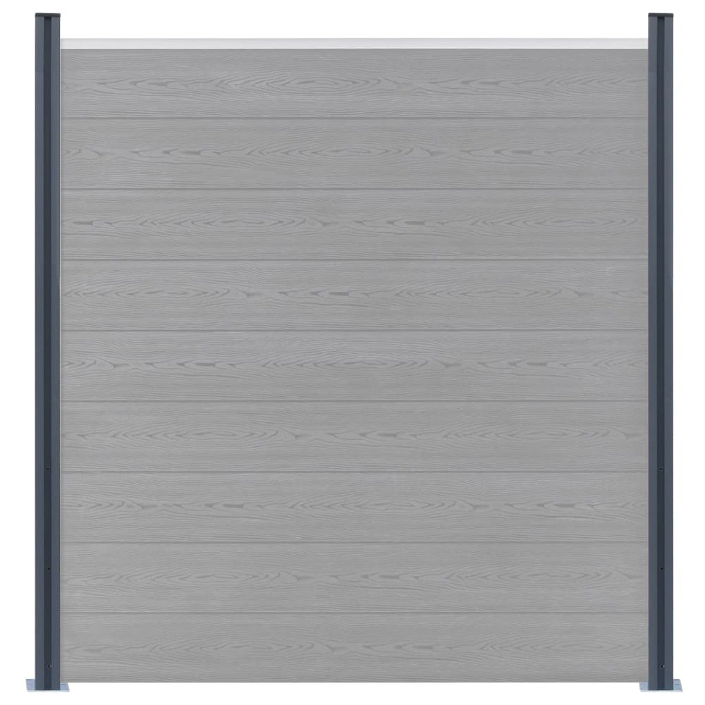 vidaXL Fence Posts 2 pcs Dark Gray 185 cm Aluminium