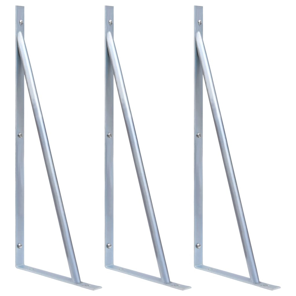 vidaXL Post Spikes for Fence Posts 3 pcs Galvanized Steel