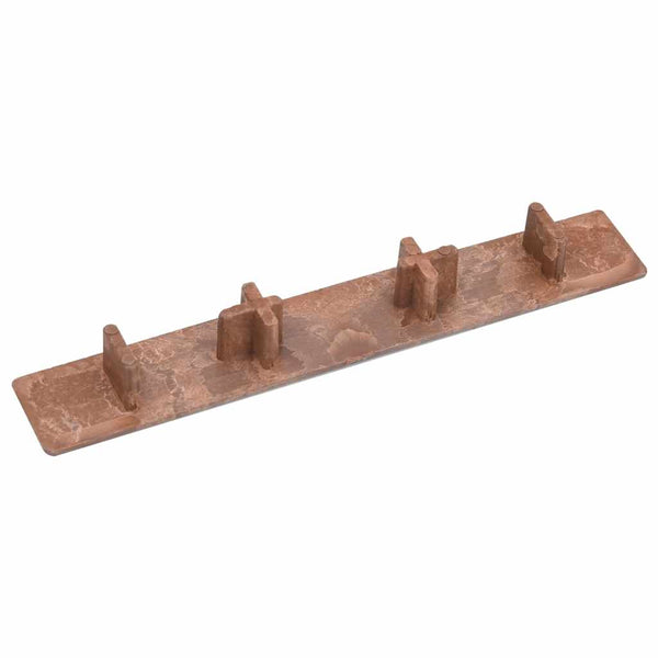 vidaXL End Caps for Decking Boards 10 pcs. Brown Plastic