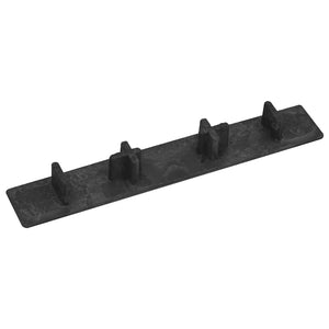 vidaXL End Caps for Decking Boards 10 pcs Black Plastic
