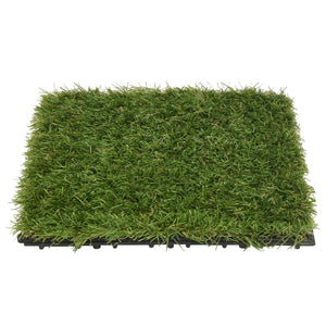 vidaXL Artificial Grass Tiles 11 pcs. Green 30x30 cm