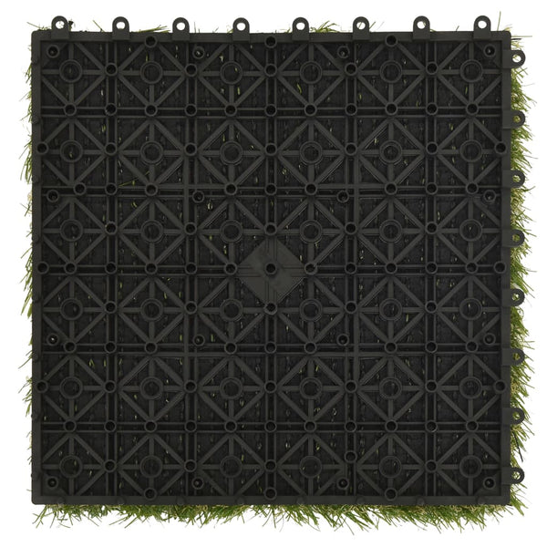 vidaXL Artificial Grass Tiles 11 pcs. Green 30x30 cm