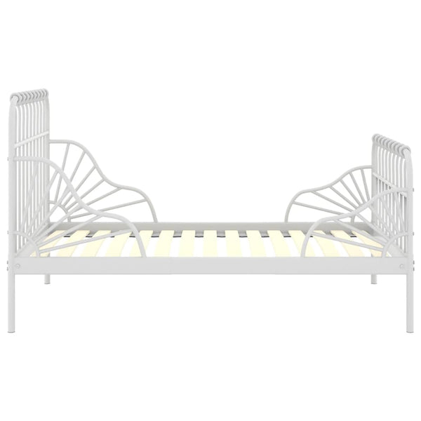 vidaXL Extendable Daybed White Metal 80x130/200 cm