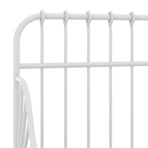 vidaXL Extendable Daybed White Metal 80x130/200 cm