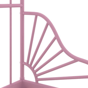 vidaXL Extendable Daybed Pink Metal 80x130/200 cm