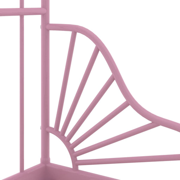 vidaXL Extendable Daybed Pink Metal 80x130/200 cm