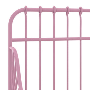 vidaXL Extendable Daybed Pink Metal 80x130/200 cm