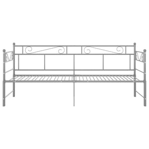 vidaXL Extendable Daybed Gray Metal 90x200 cm