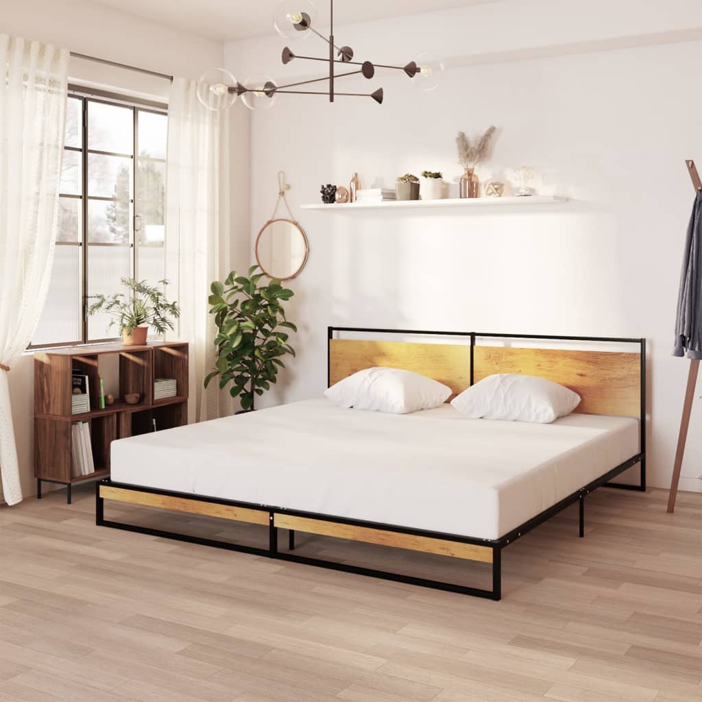 vidaXL Metal Bed Frame 200x200 cm