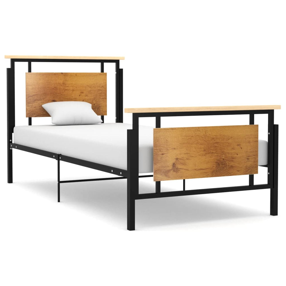 vidaXL Metal Bed Frame 90x200 cm