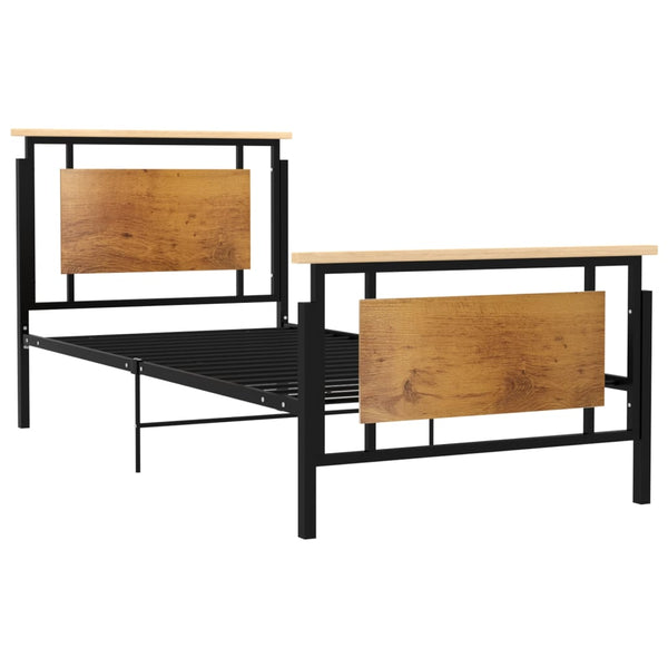vidaXL Metal Bed Frame 90x200 cm