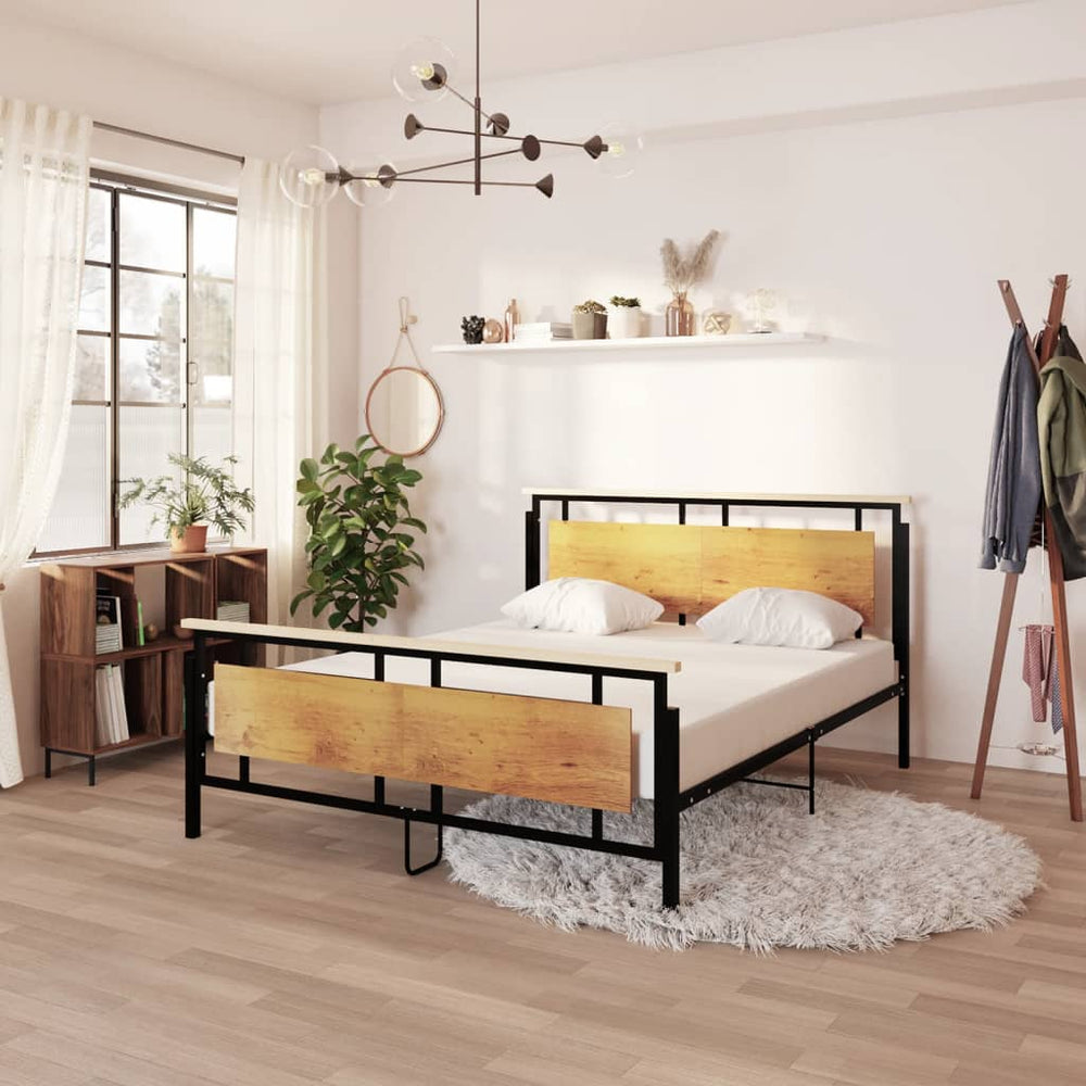 vidaXL Metal Bed Frame 160x200 cm